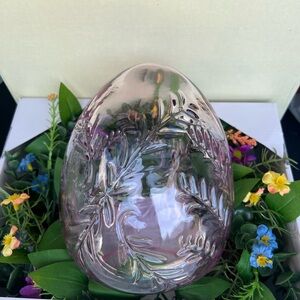 KIRKTON HOUSE Spring Colored Glass Etched Egg